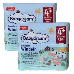Підгузники Babydream Premium 4+ Maxi Plus (9-15) кг 72 шт