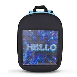 Рюкзак зі світлодіодним екраном 15.6' LED Bag Blue - мініатюра 2