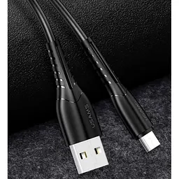 Кабель Usams MicroUSB U35 2A 1m [Black] [62503] - мініатюра 3