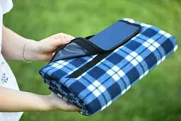 Плед Ardesto Picnic 130х170 см 100% поліестер клітинка синій (ART0916BC) - мініатюра 9