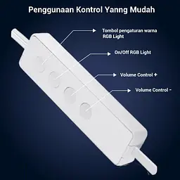 Компьютерные колонки Kisonli X20 Bluetooth, 20W, USB, RGB light, Black - мініатюра 9