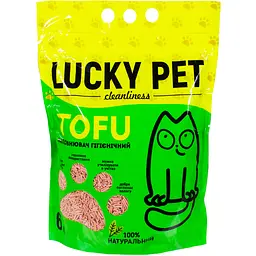 Наповнювач для котячого туалету Lucky Pet тофу з ароматом лаванди 6 л