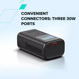 Батарея універсальна Canyon 10000mAh OnPower 130 TFT PD/30W Dark Grey (CNS-CPB130DG) - мініатюра 7