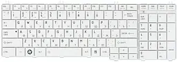 Клавіатура Toshiba Satellite (C650, C650D, C655, C655D, C660, C660, C670, C670D, L650, L650D, L656 L755D, L770, L770D, L775, L775D) Біла