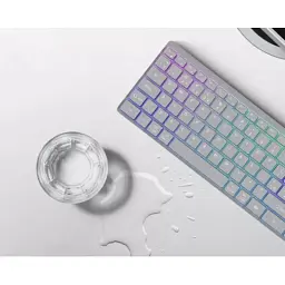 Клавіатура Canyon HKB-W11 Slim Dual Mode Wireless/Bluetooth RGB UA Grey (CNS-HBTK11G) - мініатюра 6