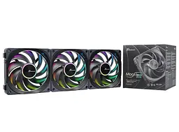 Комплект вентиляторів Seasonic MagFlow ARGB 120 3 in 1 (MAGFLOW-ARGB-3) Black - мініатюра 1