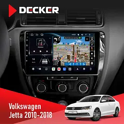 Штатна магнітола Volkswagen Jetta 2010-2018 Decker D10-011 4x64, DSP, 4G, 360 Decker (НФ-00006597)