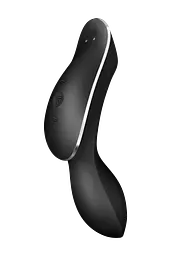 Стимулятор Satisfyer Curvy Trinity 2 Вакуумный клиторальный и массажер для точки G, 16.8х3.8 см чёрный - миниатюра 5
