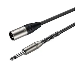 Микрофонный аудио кабель Jack 6.3 mono — XLR Male Roxtone SMX-J250-L3 3м - мініатюра 1