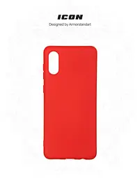 Чехол ArmorStandart ICON для Samsung A02 (A022) Chili Red (ARM58230) - мініатюра 3