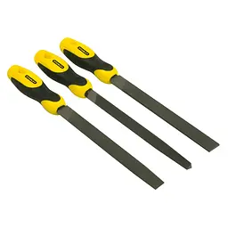 Набір напилків з лицевою насічкою Stanley 200 мм, 3 шт