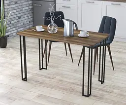 Обідній стіл Сквер 120-65 Закруглені кути Loft Design (Горіх Модена)