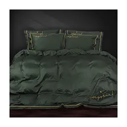 Постільна білизна MirSon Сатин Imperial Satin Emerald 175х210 двоспальний (2200008576240)