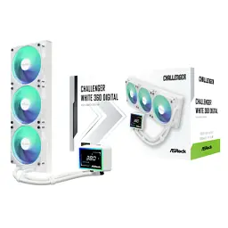 Система рідинного охолодження ASRock CHALLENGER WHITE 360 DIGITAL - миниатюра 11