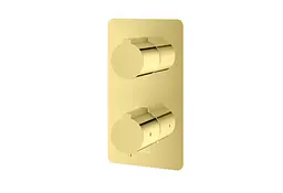 Душова система Kohlman Experience 25 gold з термостатом + BOX прихованого монтажу KPL-QW432EGDR25, Золотий - мініатюра 3