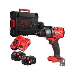 Дриль-шуруповерт акумуляторний безщітковий MILWAUKEE, M18 FDD3-502X.158Нм (ЗУ, 2х5Аг, HDкейс) - мініатюра 2