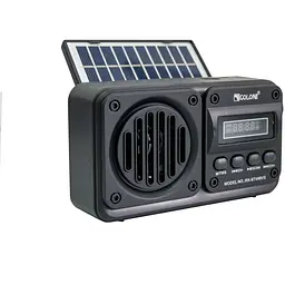 Радіоприймач із сонячною підзарядкою чорний Bluetooth програвач міні радіо Golon RX-499VS