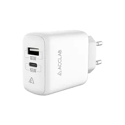 Зарядний пристрій ACCLAB AL-TC220 (1xUSB, 1xUSB-C) (1283126556494)