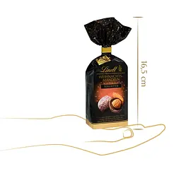 Шоколадні цукерки з мигдалем Lindt Weihnachtsmandeln Edelbitter 100г - мініатюра 4