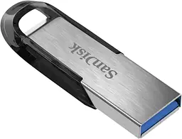 USB Flash накопичувач SanDisk 64GB Ultra Flair USB 3.0 Silver Black (SDCZ73-064G-G46) - мініатюра 3
