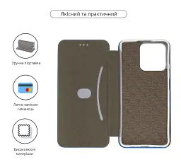Чехол-книга ArmorStandart G-Case для Realme C51/C53/Note 50 Blue - миниатюра 3