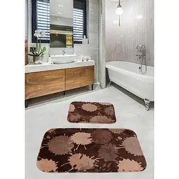 Набір килимків для ванної кімнати Diva Damla Brown 60 x 100 + 50 x 60