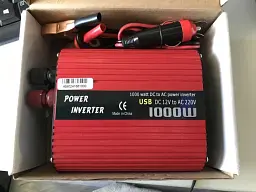 Автоінвертор перетворювач напруги Wimpex 12 В-220 В WX-1000 Вт - мініатюра 3