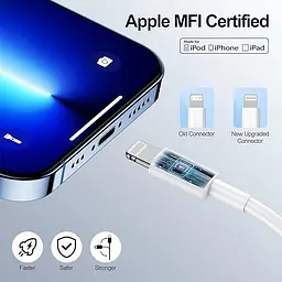 Кабель USB C-Lightning 2 м, 2 шт. в упаковці - мініатюра 7
