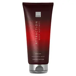 Шампунь-гель для душу Avon Attraction Deep Instinct для Нього, 200 мл (158511443) - мініатюра 1