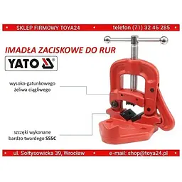 Лещата відкидні для труб YATO Ø=110 мм (YT-6513) - мініатюра 2