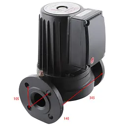 Насос циркуляційний фланцевий Koer Grs 65/11F, Н=11М, Q=45кбМ, P=1500 Вт, 380V KP2771 - мініатюра 3