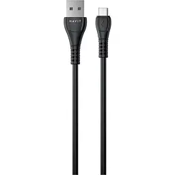 Кабель Havit HV-CB640C 2.1A USB - Micro USB 1.8 м чорний (HV-CB640C 1.8m)