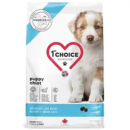 Сухий суперпреміум корм 1st Choice Puppy Medium and Large Фест Чойс для цуценят середніх і великих порід, Курка 2 кг (ФЧСЩСК2)