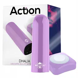 Вібратор Action Dhalia 7.7 см (бузковий) - мініатюра 2