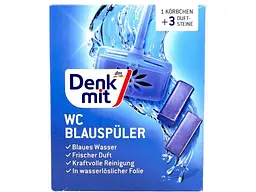 Таблетка Чистоти для зливного бачка DENKMIT 3шт Туалетний блок для унітазу Blue