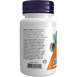 Йодид калію Now Foods Potassium Iodide 30 мг 60 таблеток - мініатюра 3