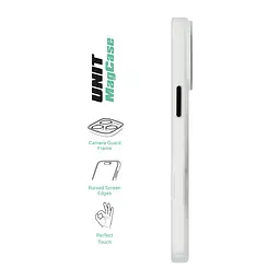 Чехол Apple iPhone 16 Pro Max, Unit MagSafe, белый, прозрачный, магсейф, противоударный, магнитный, панель-накладка с поддержкой MagSafe, с поддержкой беспроводной зарядки, TPU+PC, защита всего корпуса, ударопрочный, ArmorStandart (ARM78716) - мініатюра 3