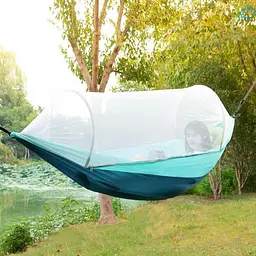 Гамак із антимоскідною сіткою Xiaomi ZaoFeng HW070202 (270 x140 cm) Бірюзовий - мініатюра 6