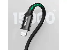 Кабель Lightning UGREEN US171 USB Type-C to Lightning 36W 2m Black (60752) - мініатюра 8