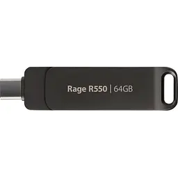USB флеш накопичувач Patriot 64GB Rage R550 Matte Black USB/Type-C 3.2 (PE64GR550DSAD)