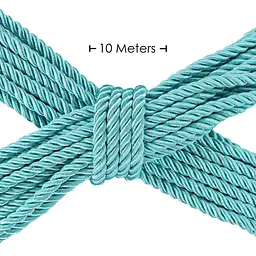 Мотузка для бондажу Ouch! Rope 10 м (бірюзовий) - мініатюра 3