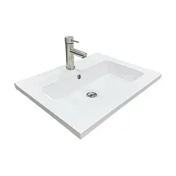 Раковина накладна Adamant FLATE 60, прямокутна, з сифоном Click-Clack + змішувач (4824296207701) - мініатюра 3