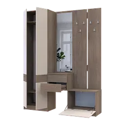 Передпокій Doros Сола Канноло/Кашемір ДСП / дзеркало 165х40х215 (42005231) - мініатюра 3