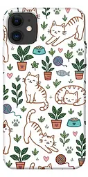 TPU чохол Demsky Cats pattern для Apple iPhone 11 (6.1")