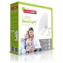 Світильник Eurolamp LED NEW 14W 4000K накладний матовий квадратний (LED-NLS-14/4(F)new) 1000 - мініатюра 2