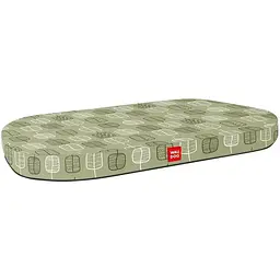 Лежанка для собак Waudog Relax, Зелене листя, зі змінним чохлом, розмір M, 80х55 см (098-0108) - мініатюра 3