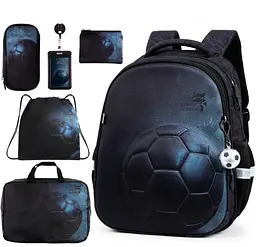 Шкільний ортопедичний рюкзак 6 в 1 для хлопчика School Standard 38х30х18 см з М'ячем в 1 клас (SET 170-79) - мініатюра 2