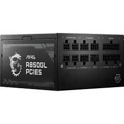 Блок живлення MSI MAG A850GL PCIE5 Black (306-7ZP8A11-CE0) [109821] - мініатюра 8