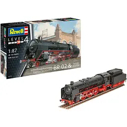 Збірна модель Revell Експрес локомотив BR02 з тендером 2'2 T30 масштаб 1:87, 159 деталей (RVL-02171) - мініатюра 2