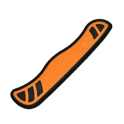 Накладка на ніж Victorinox 111мм помаранчевий,чорний передня з лого (V+)
